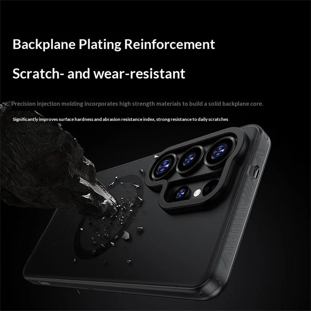 BENKS For Samsung Galaxy S26 Ultra Magnetic Case PC + TPU Matte Phone Cover - Black - 4