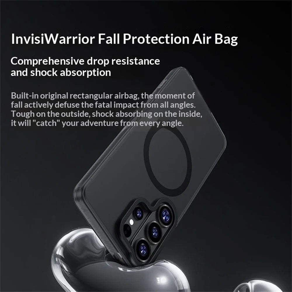 BENKS For Samsung Galaxy S26 Ultra Magnetic Case PC + TPU Matte Phone Cover - Black - 5