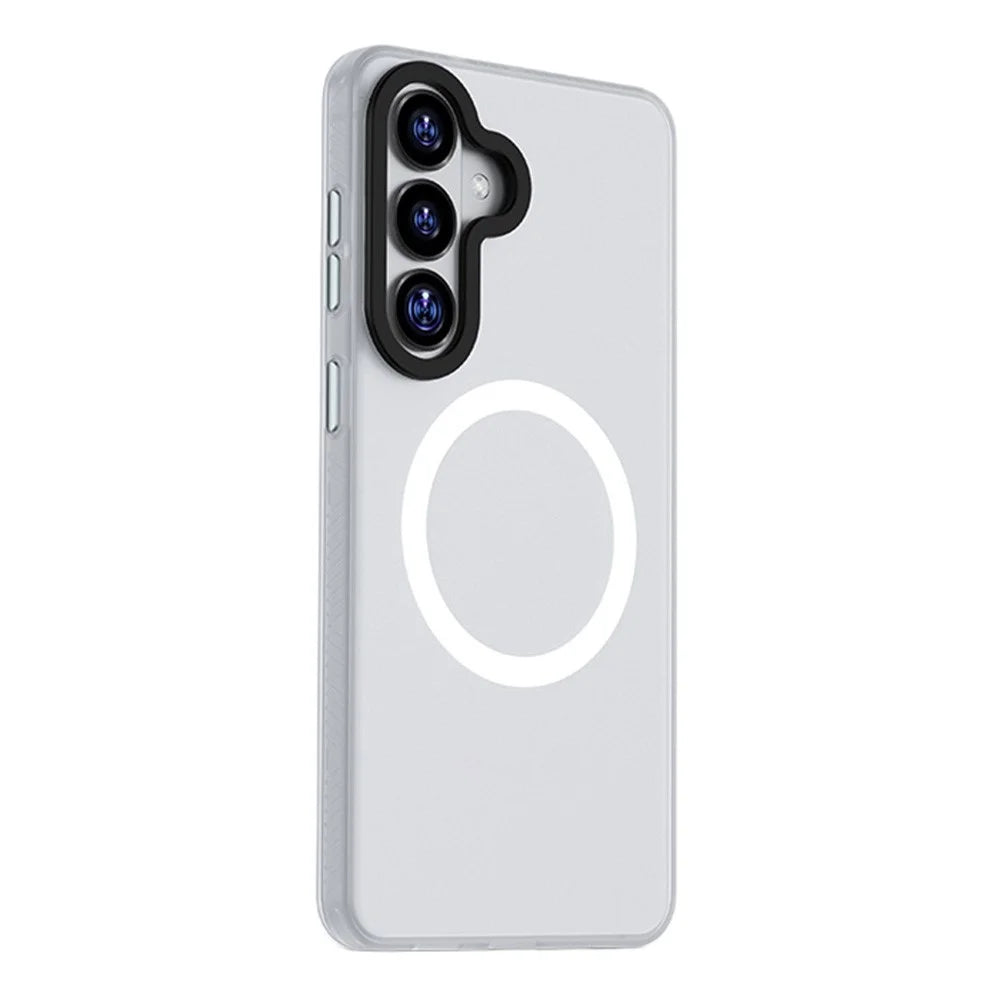BENKS For Samsung Galaxy S26+ Magnetic Case PC + TPU Matte Phone Cover - White - 1