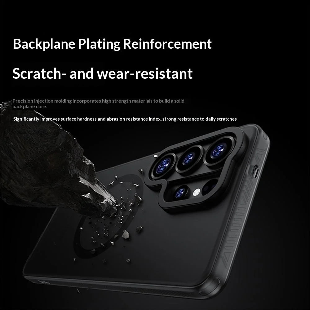 BENKS For Samsung Galaxy S26+ Magnetic Case PC + TPU Matte Phone Cover - White - 4