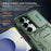 For Samsung Galaxy S25 Ultra Case Slide Lens Shield PC + TPU Kickstand Phone Cover - Green - 7
