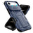 For iPhone Air Case Slide Lens Shield PC + TPU Kickstand Phone Cover - Blue - 3