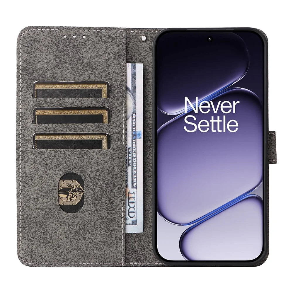 Phone Case For OnePlus Nord CE6 5G / Nord 6 5G / Turbo 6V 5G / Turbo 6 5G Wallet RFID Blocking PU Leather Phone Cover Stand with Strap - Black - 2