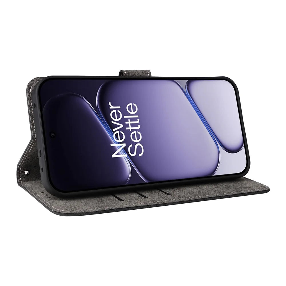 Phone Case For OnePlus Nord CE6 5G / Nord 6 5G / Turbo 6V 5G / Turbo 6 5G Wallet RFID Blocking PU Leather Phone Cover Stand with Strap - Black - 3