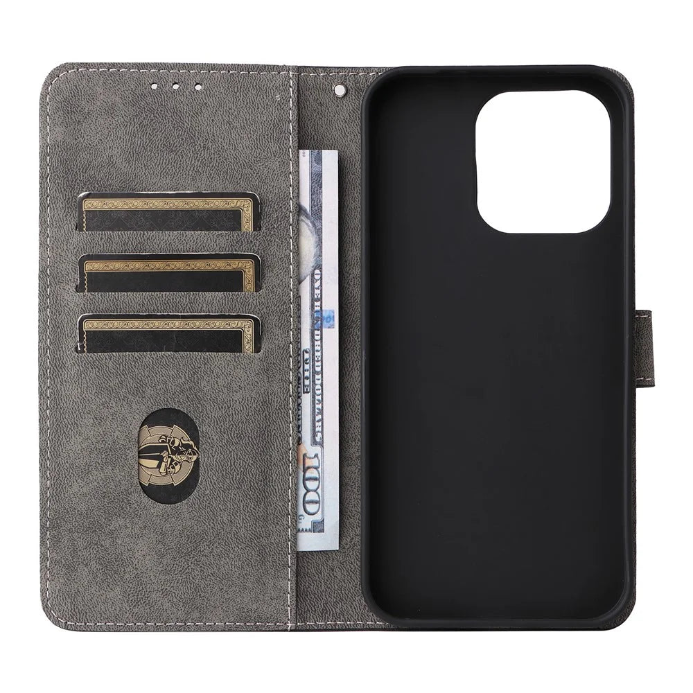 Phone Case For OnePlus Nord CE6 5G / Nord 6 5G / Turbo 6V 5G / Turbo 6 5G Wallet RFID Blocking PU Leather Phone Cover Stand with Strap - Black - 5