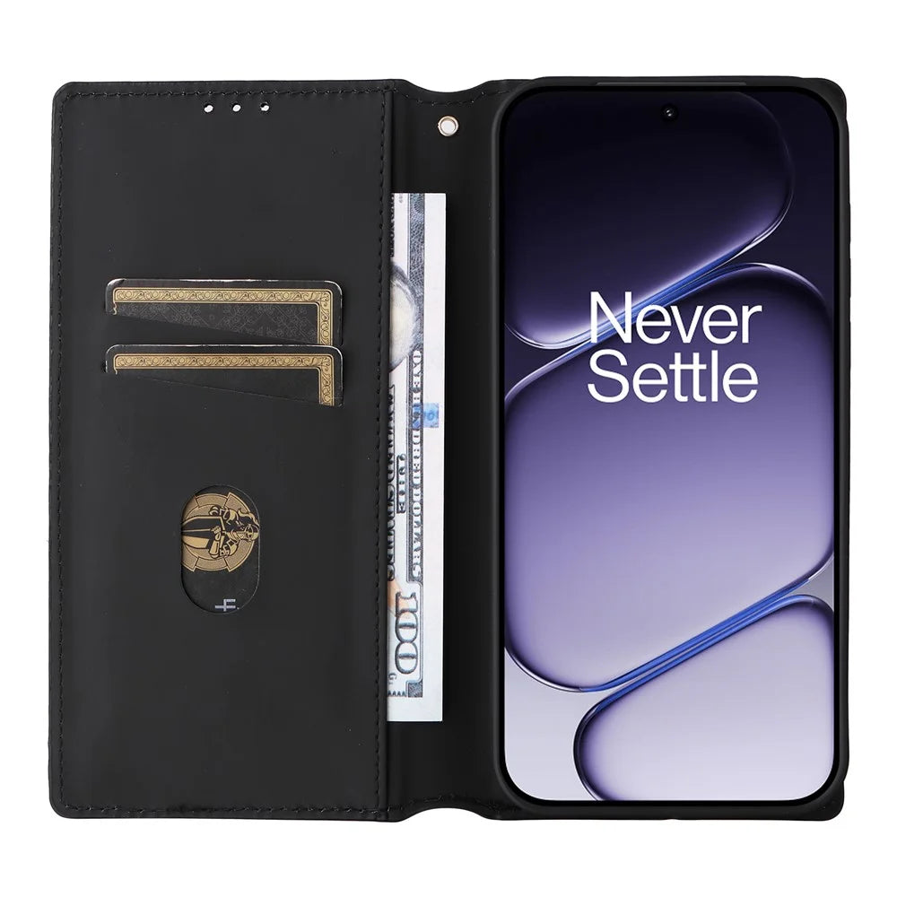 Phone Case for OnePlus Nord CE6 5G / Nord 6 5G / Turbo 6V 5G / Turbo 6 5G Wallet Rhombus Imprinted PU Leather Phone Cover - Silver - 2