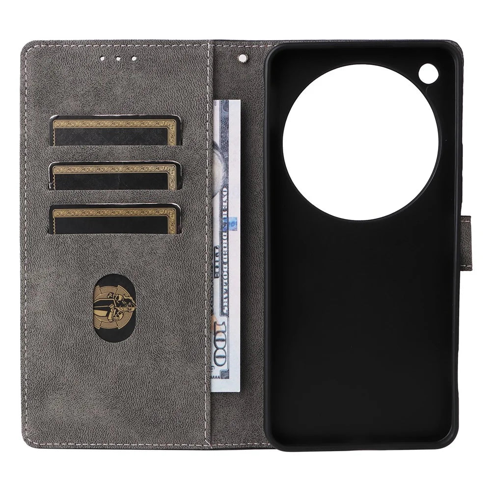 Phone Case For ZTE nubia Focus 2 Ultra 5G Wallet RFID Blocking PU Leather Phone Cover Stand with Strap - Black - 5