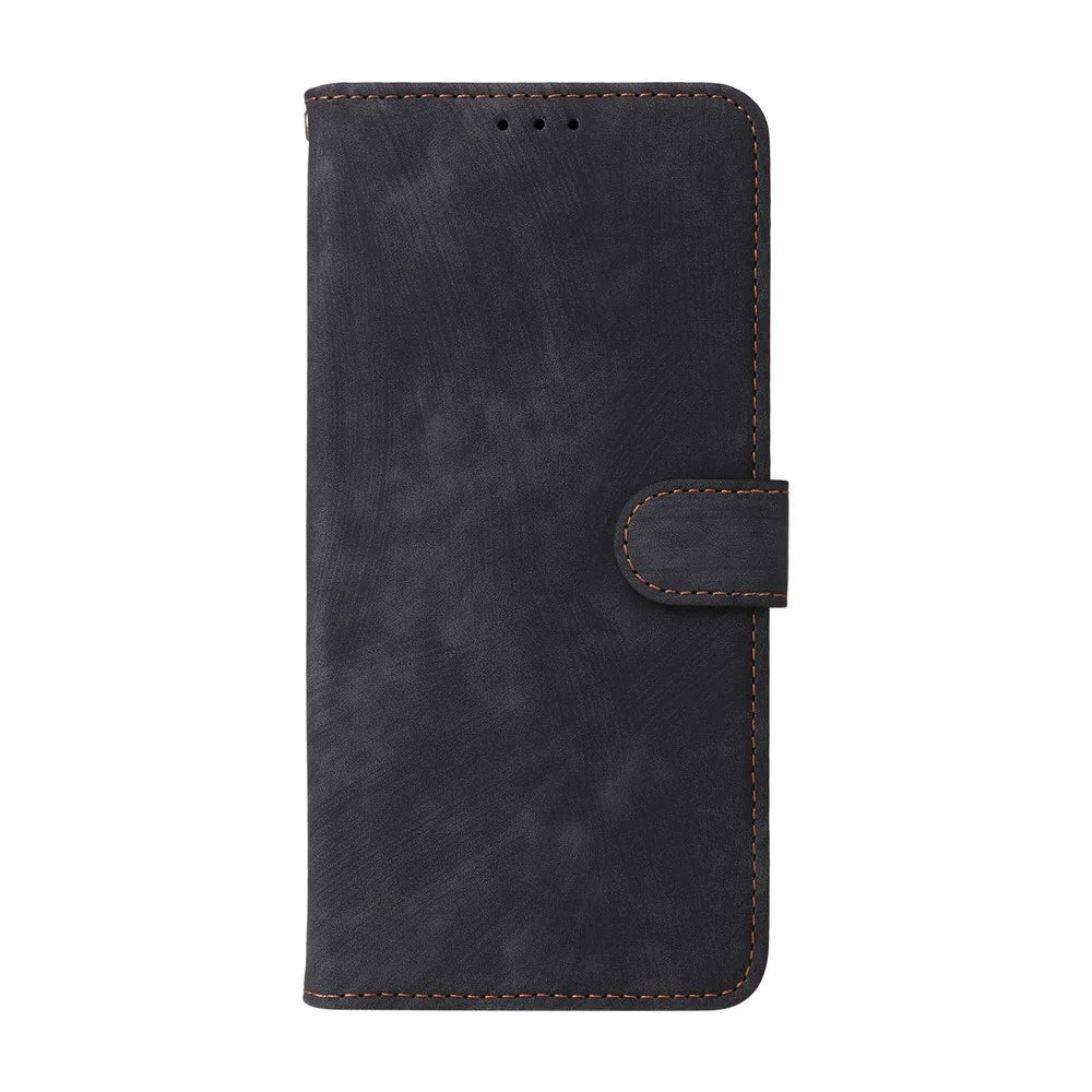 Phone Case For TECNO Spark Go 3 Wallet RFID Blocking PU Leather Phone Cover Stand with Strap - Black - 7