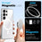 NORTHJO For Samsung Galaxy S26 Ultra Magnetic Case PC + TPU Phone Cover Set with Front Screen Protector + Lens Film - Transparent - 2