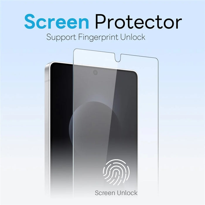NORTHJO For Samsung Galaxy S26 Ultra Magnetic Case PC + TPU Phone Cover Set with Front Screen Protector + Lens Film - Transparent - 3