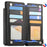 For Samsung Galaxy Z Fold5 5G Magnetic Case Detachable Wallet Stand Cloth Texture Leather + PC + TPU Phone Cover - Black - 4