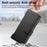 For Samsung Galaxy Z Fold5 5G Magnetic Case Detachable Wallet Stand Cloth Texture Leather + PC + TPU Phone Cover - Black - 7