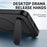 WANLONFENG For iPhone 17 Magnetic Case  QT Series Kickstand Carbon Fiber Texture PC TPU Phone Cover - Black - 6