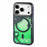 WAKCAS For iPhone 17 Pro Magnetic Case Fluorescent Quicksand TPU Phone Cover Compatible with MagSafe - Green - 1