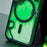 WAKCAS For iPhone 15 Pro Magnetic Case Fluorescent Quicksand TPU Phone Cover Compatible with MagSafe - Green - 7