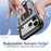 For iPhone 17 Pro Max Magnetic Case with Folding Kickstand  /  Ring Holder TPU + PC Phone Back Cover - Black - 5