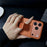 For iPhone 17 Pro Case with Kickstand  /  D-Ring Holder TPU PC Phone Back Cover - Brown - 4