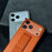 For iPhone 17 Pro Case with Kickstand  /  D-Ring Holder TPU PC Phone Back Cover - Brown - 6