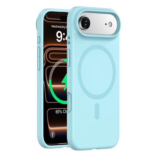 For iPhone Air Case Compatible with MagSafe PC + Liquid Silicone Phone Cover - Blue - 1
