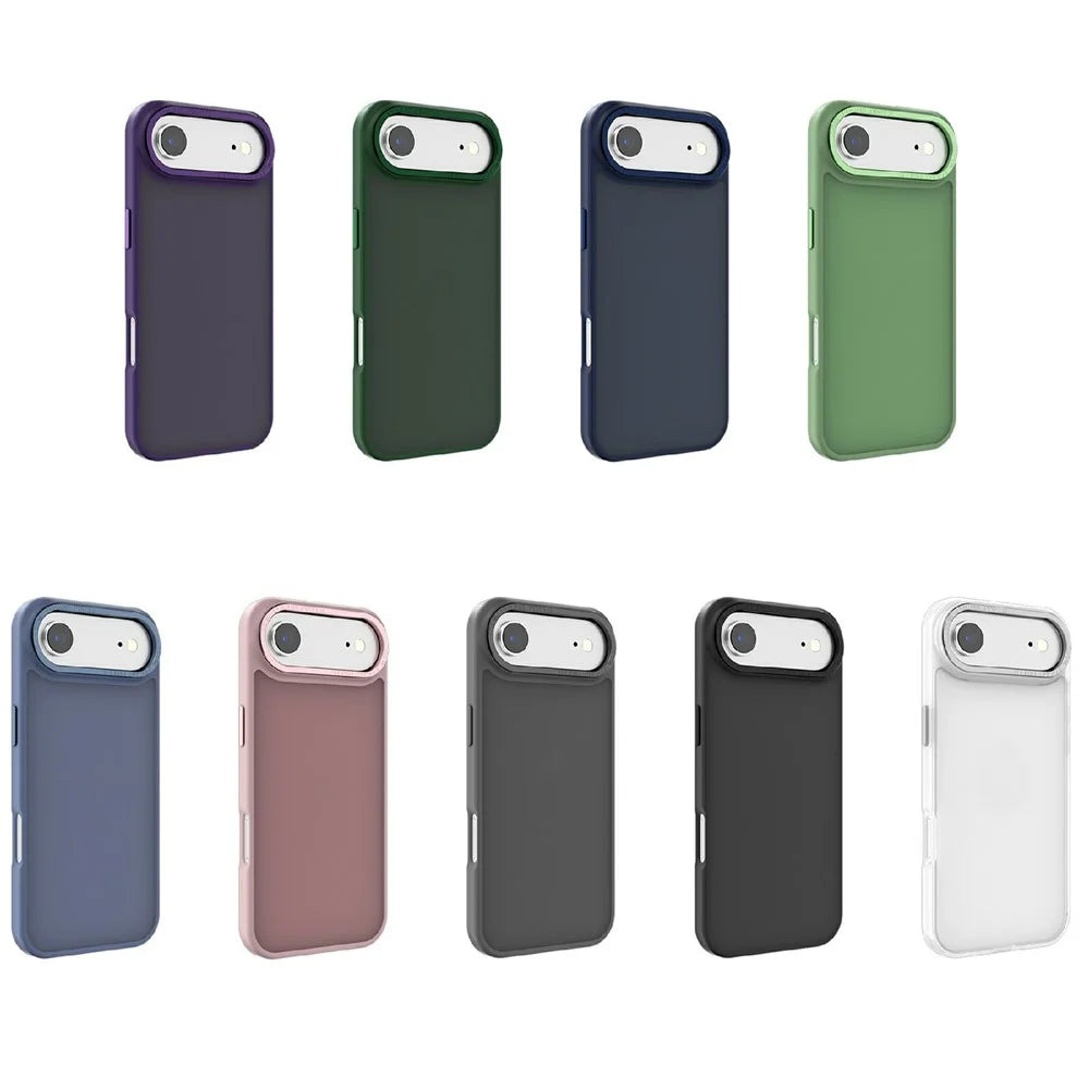 For iPhone Air Case Skin-Touch PC + TPU Translucent Matte Phone Cover - Dark Purple - 2