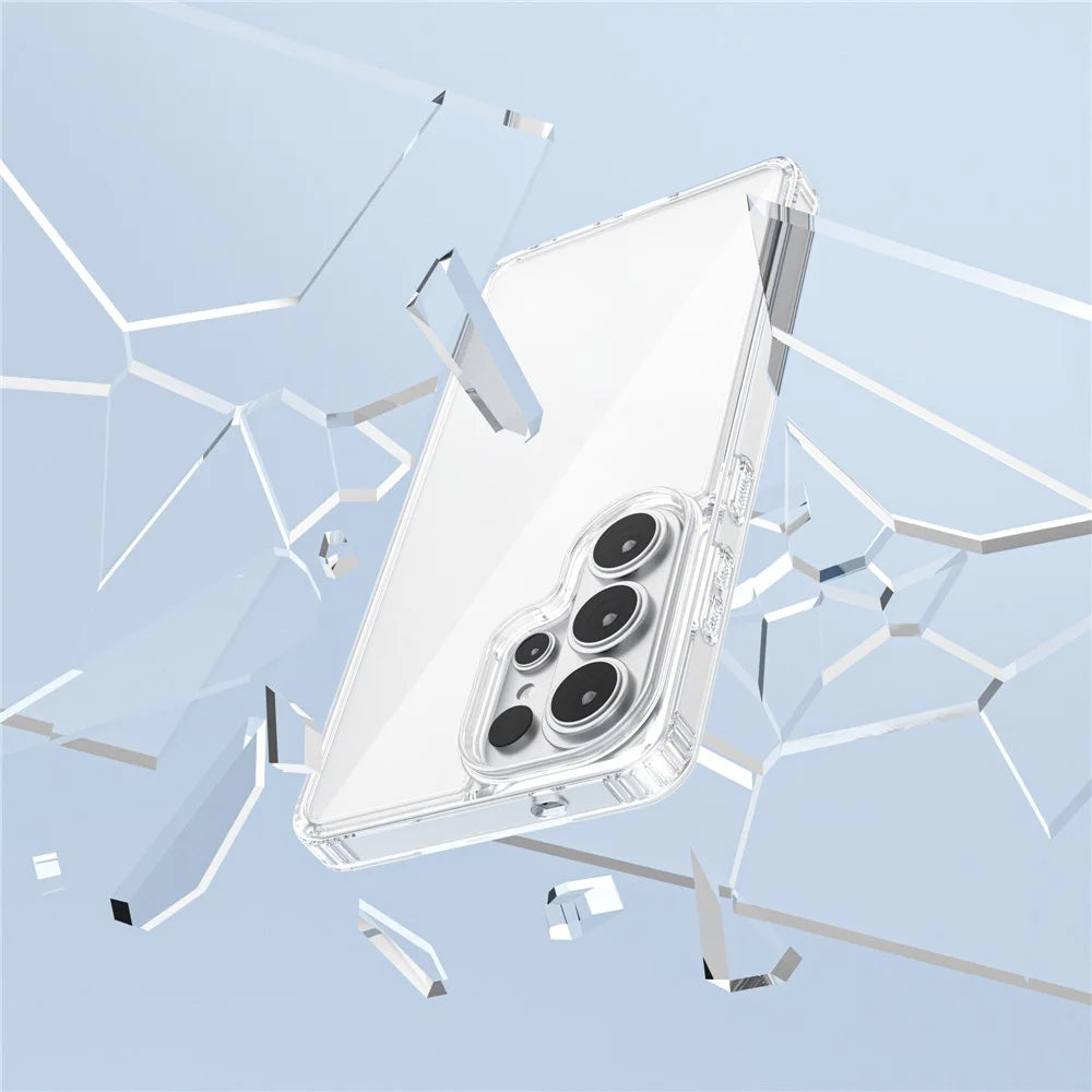 For Samsung Galaxy S26 Ultra Clear Phone Case TPU PC Shockproof Anti Drop Protection Cover - Transparent - 2