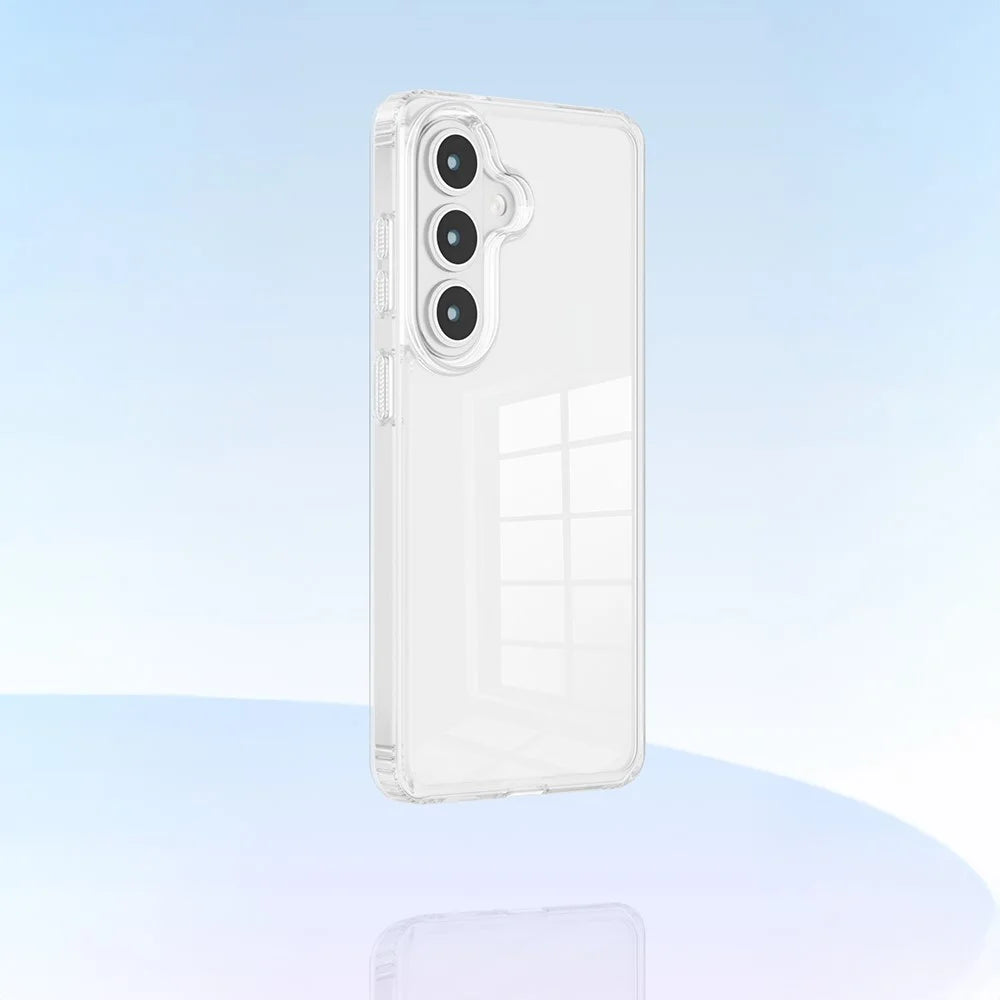 For Samsung Galaxy S26 Clear Phone Case TPU PC Shockproof Anti Drop Protection Cover - Transparent - 3