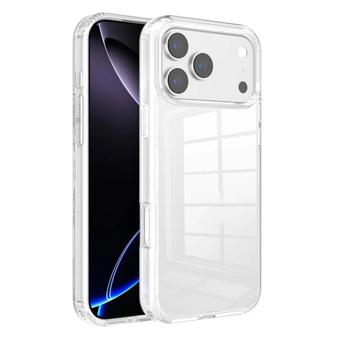 For iPhone 17 Pro Clear Phone Case TPU PC Shockproof Anti Drop Protection Cover - Transparent - 1