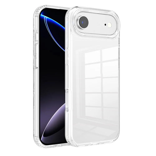 For iPhone Air Clear Phone Case TPU PC Shockproof Anti Drop Protection Cover - Transparent - 1