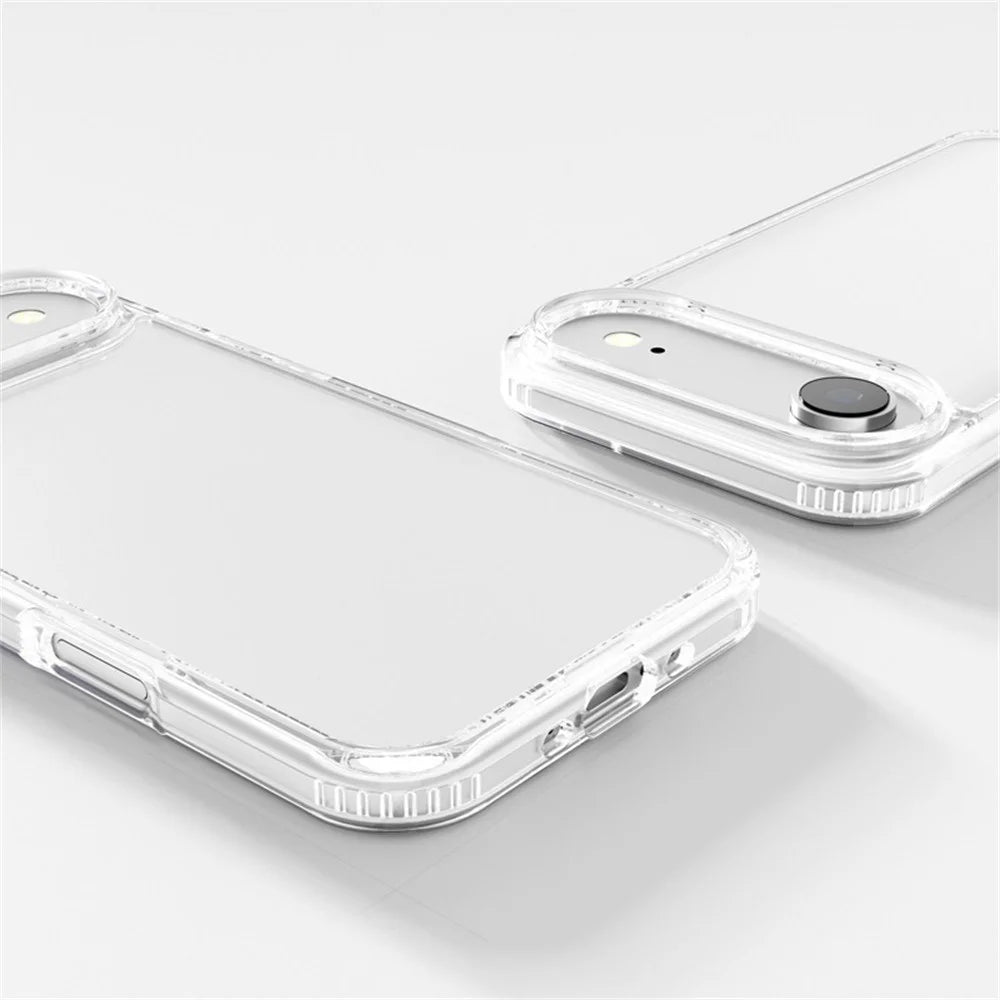 For iPhone Air Clear Phone Case TPU PC Shockproof Anti Drop Protection Cover - Transparent - 4