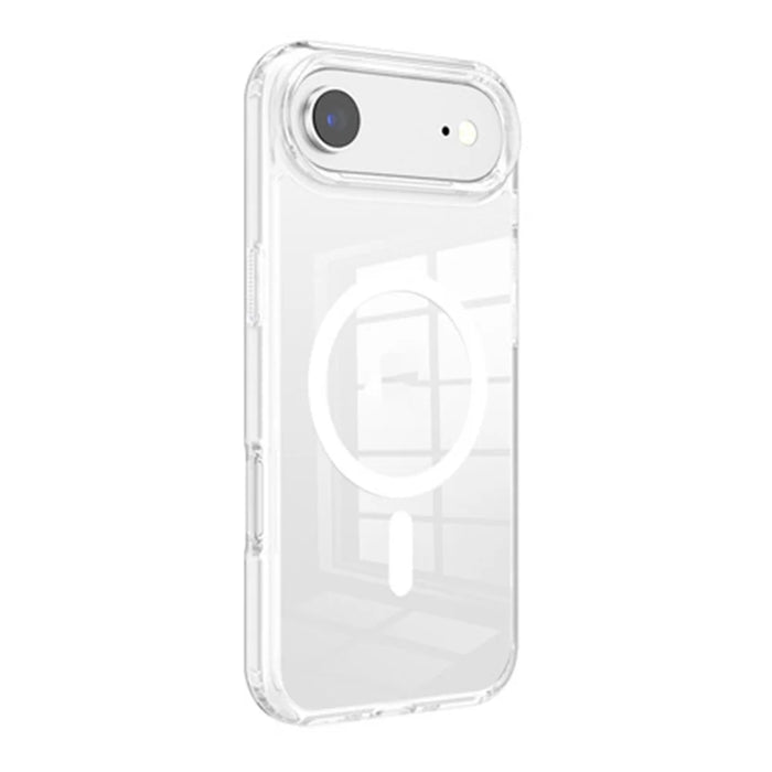 For iPhone Air Clear Magnetic Case TPU PC Shockproof Phone Cover Compatible with MagSafe - Transparent - 5