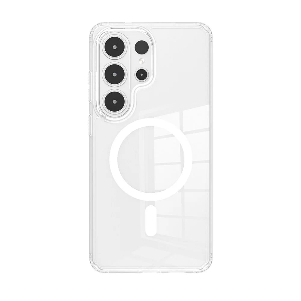 For Samsung Galaxy S26 Ultra Clear Magnetic Case TPU PC Shockproof Phone Cover Compatible with MagSafe - Transparent - 4
