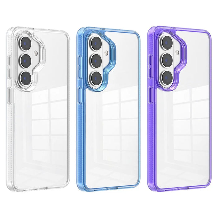 For Samsung Galaxy S26 Case HD Clarify TPU + PC Shockproof Phone Cover - Purple - 2