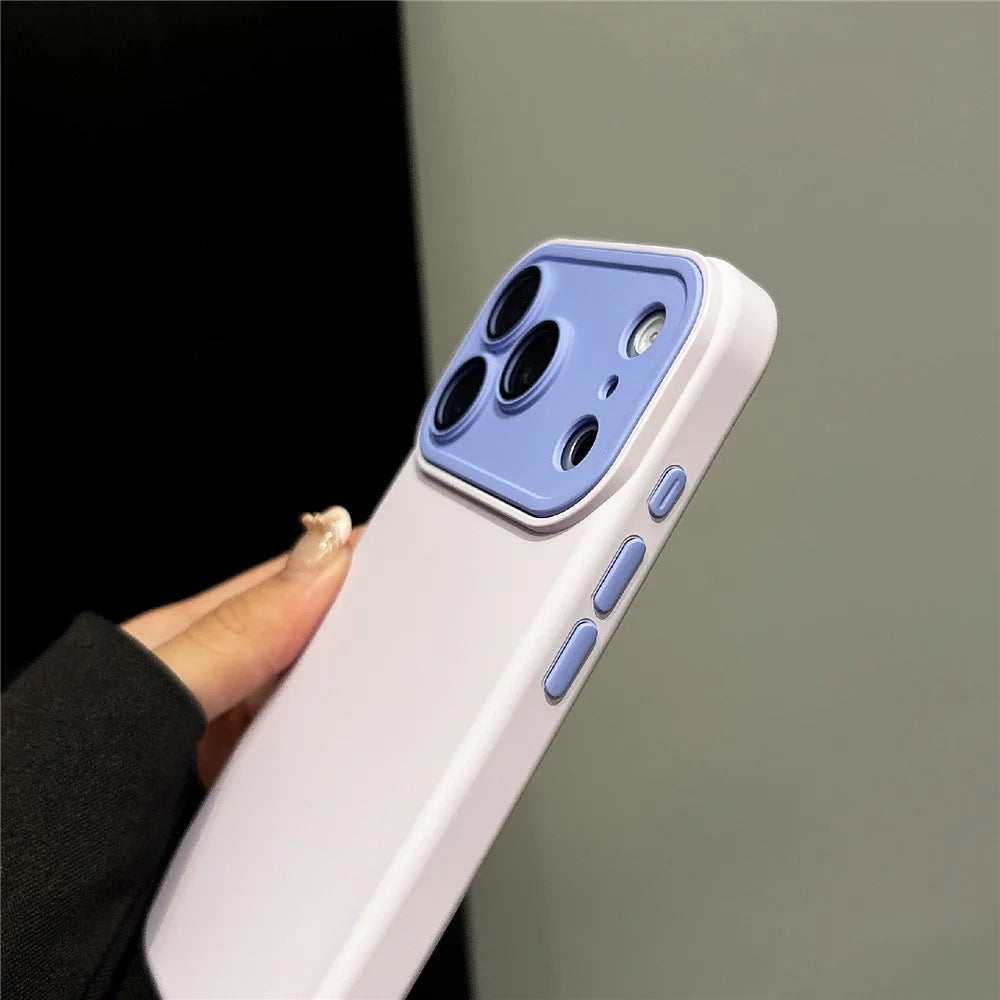 For iPhone 17 Pro Phone Case Skin Feel Silicone Anti Fingerprint Cell Phone Cover - Pink - 5