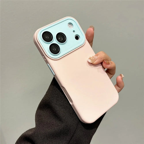 For iPhone 17 Pro Max Phone Case Skin Feel Silicone Anti Fingerprint Cell Phone Cover - Pink - 1