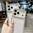 For iPhone 17 Pro Clear Phone Case Luxury Crystal Rhinestone Edge Decor PC TPU Protective Cover - Black - 4