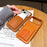 For iPhone 17 Pro Phone Case with Card Holder Kickstand Leather PC TPU Shockproof Protective Cover - Dark Green - 3