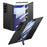 GKK For Samsung Galaxy Z TriFold 5G Case Kickstand Ultra Thin PC Phone Cover with Tempered Glass Film - Black - 1
