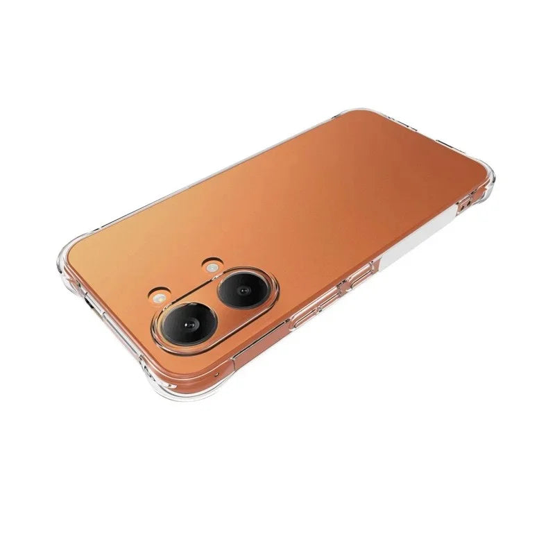WANLONFENG For Xiaomi Redmi Turbo 5 Max 5G TPU Case  WL2 Series 2.0mm Phone Cover with 2Pcs Tempered Glass Films - Transparent - 4