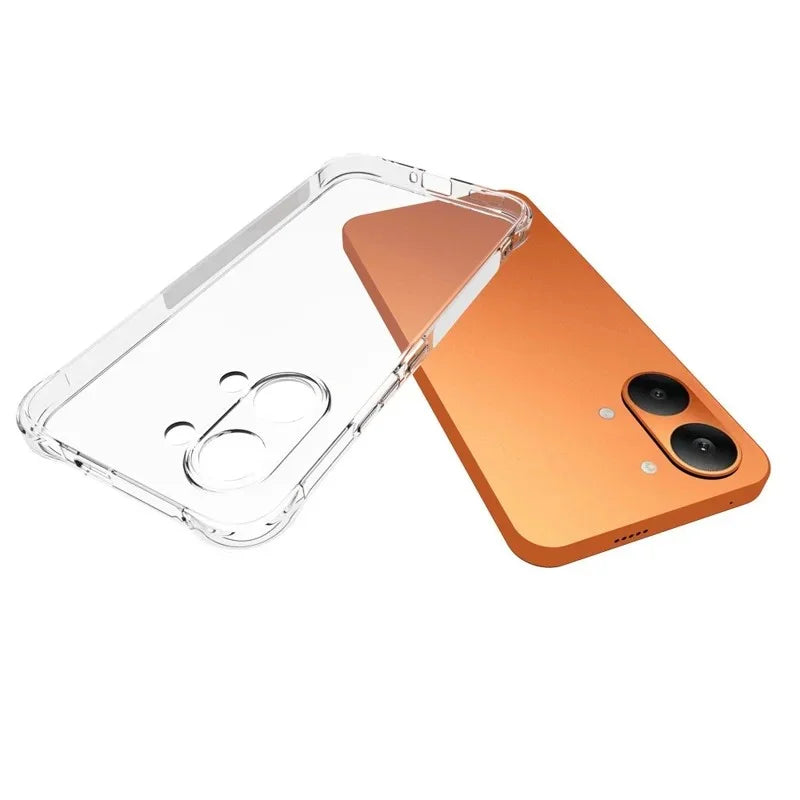 WANLONFENG For Xiaomi Redmi Turbo 5 Max 5G TPU Case  WL2 Series 2.0mm Phone Cover with 2Pcs Tempered Glass Films - Transparent - 5