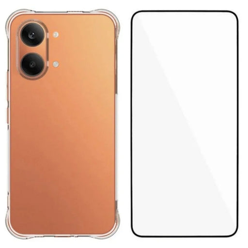 WANLONFENG For Xiaomi Redmi Turbo 5 Max 5G Case  WL Series 2.0mm TPU Phone Cover with Tempered Glass Film - Transparent - 1