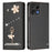 For Nothing Phone (3a) Lite 5G Leather Case RFID Blocking Wallet Stand Rhinestones Ballet Dancer Flip Phone Cover - Black - 1