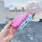 For iPhone 16 Pro Magnetic Case Kickstand Skin Touch Rubberized TPU PC Phone Cover Compatible with MagSafe - Blue - 3