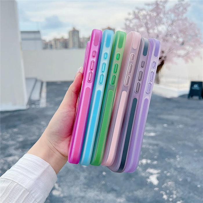 For iPhone 16 Pro Max Magnetic Case Kickstand Skin Touch Rubberized TPU PC Phone Cover Compatible with MagSafe - Blue - 5