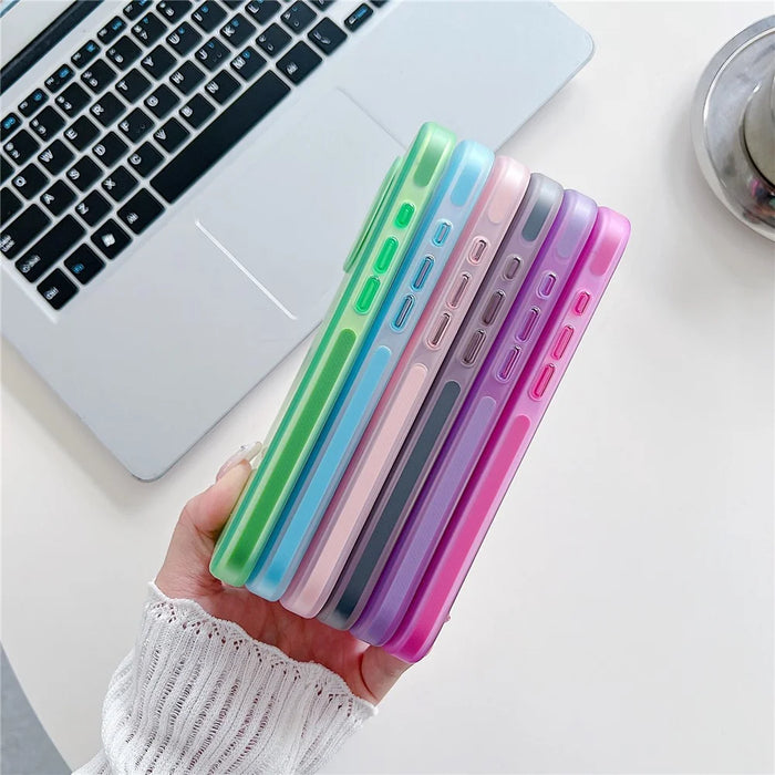 For iPhone 16 Pro Magnetic Case Skin Touch Rubberized TPU PC Phone Cover Compatible with MagSafe - Pink - 4