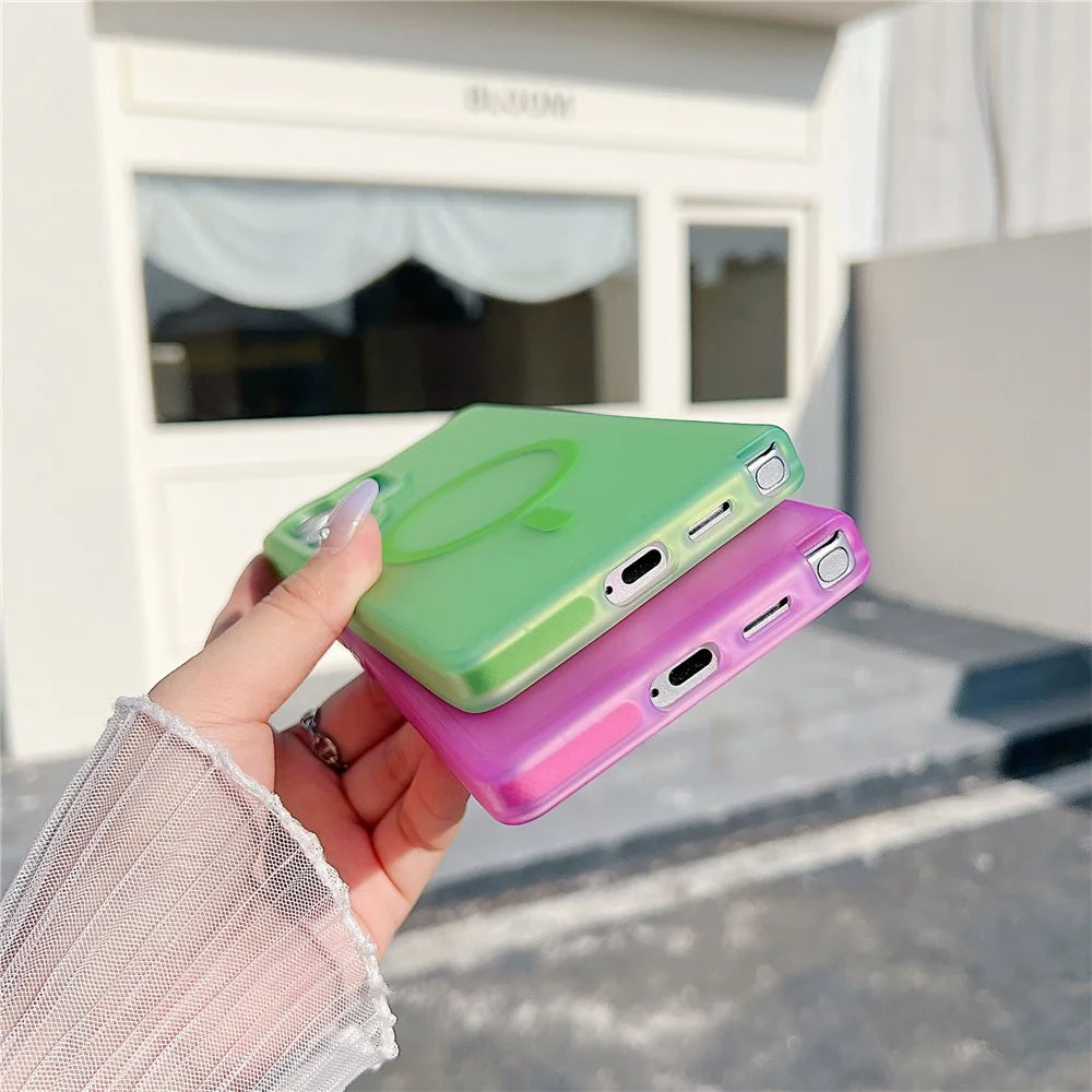 For Samsung Galaxy S26 Ultra Magnetic Case Skin Touch Rubberized TPU PC Phone Cover - Purple - 2