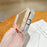 For iPhone Air Case Glitter Shockproof Clear Acrylic TPU Phone Cover Built-in Non-Magnetic Iron Ring - Transparent Black - 4