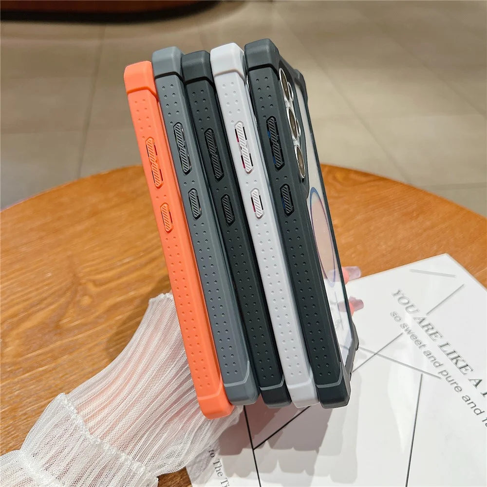 For Samsung Galaxy S25 Ultra Magnetic Case Dual Color Detachable TPU Acrylic Phone Cover - Green - 6