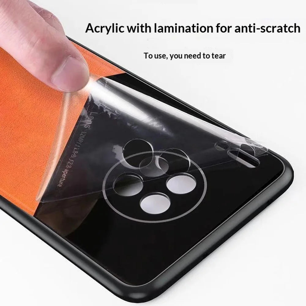 For Samsung Galaxy A37 5G Case Precise Cutout Leather Coated PC + TPU Phone Back Cover Built-in Metal Sheet - Green - 4