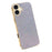 For iPhone 17 Case Electroplating Frame Sparkling Glitter Anti Drop PC + TPU Phone Cover - Silver - 1