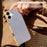 For iPhone 17 Case Electroplating Frame Sparkling Glitter Anti Drop PC + TPU Phone Cover - Silver - 6